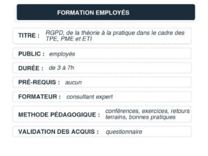 Formation employés