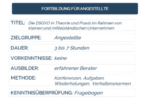 Fortbildung für Angestellte