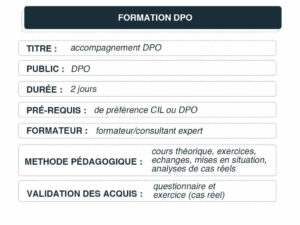 Formation DPO