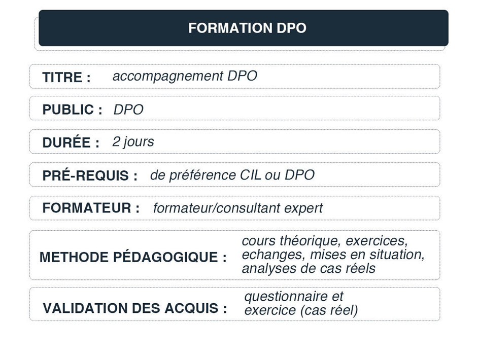 Formation DPO